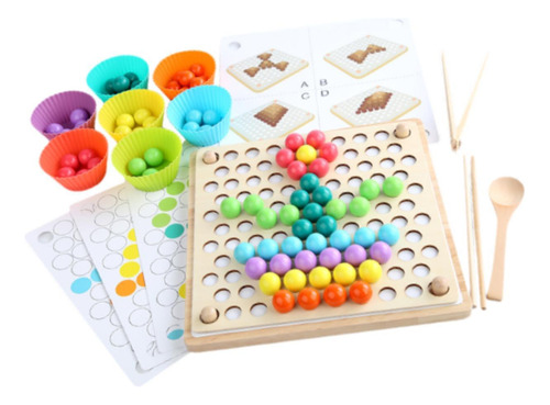 Juego De Mesa De Boads De Madera Educación Temprana 3 En 1