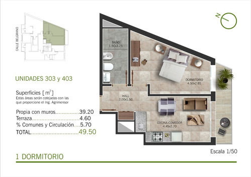 Imagen 5 de 6 de Venta Apartamento Parque Batlle 1 Dormitorio Parque Belgrano