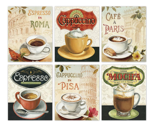 Arte De Pared De Café, Decoración De Cocina, Carteles De Lie