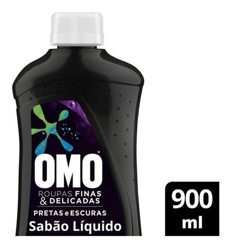 Lava Roupas Omo Roupas Finas E Delic Pretas E Escuras 900ml