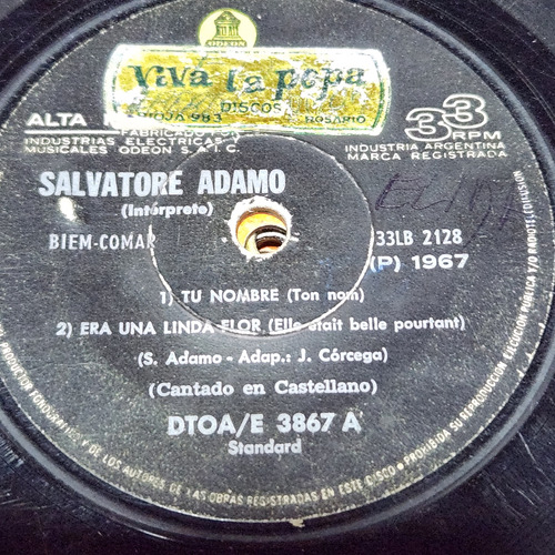 Simple Salvatore Adamo 2128 Odeon Pops C6