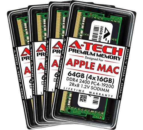 Memoria Ram A-tech Components Green 4 X 16 Gb (64gb)