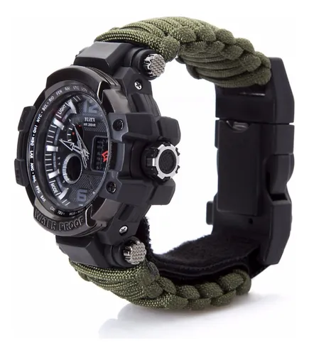 Reloj De Supervivencia 6 En 1 Táctico Militar Multiproposito