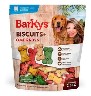 Biscuits Croquetas Para Perro Proteina, Omega Barkys 2,5kg