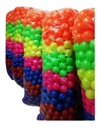 Imagen 4 de 6 de 500 Pelotas Multicolor En Plastico