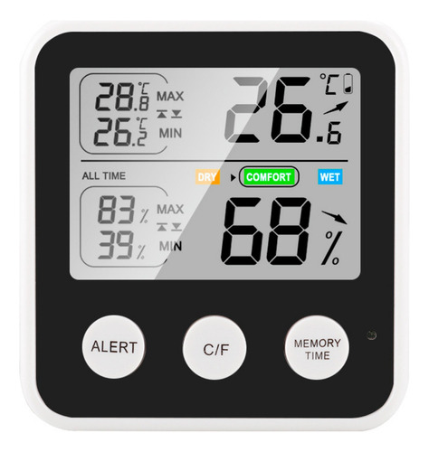 Termómetro Magnético De Alta Precisión Higrómetro Digital