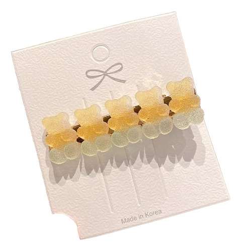 Broche Forma Panditas Para El Cabello Limon Azucar