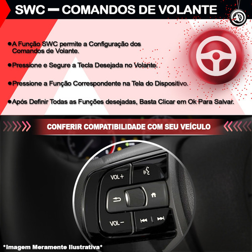 Multimidia Carplay Android Auto Carrega Smartphone Câmera Ré