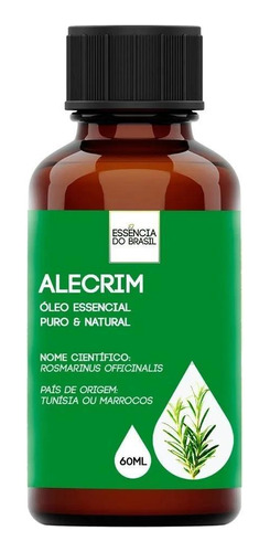 Óleo Essencial Alecrim 60ml - Puro E Natural