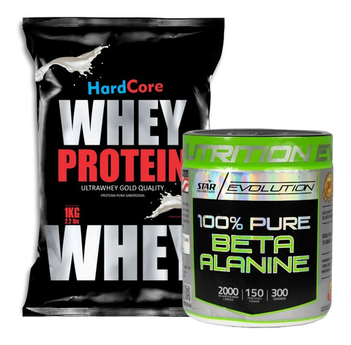 Beta Alanina Star Nutrition + Whey Protein 1 Kg Hardcore