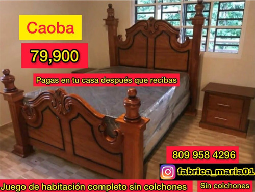 Muebles Cama De Caoba Paga Después Que Reciba 