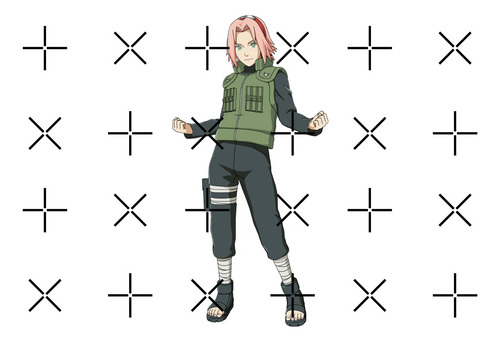 Sakura Haruno 4ta Gran Guerra Ninja Naruto Vinilo Troquelado