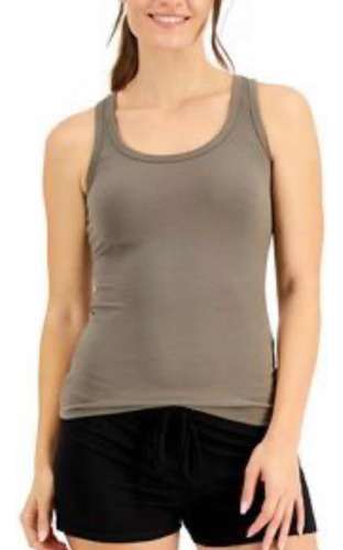 Jenni Intimates Top Tipo Camiseta Tirante Grueso Tela Acanal