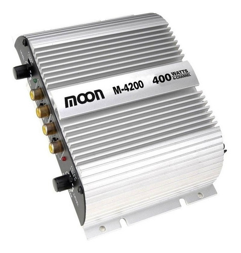 Potencia Amplificador De Auto Moon M4200 4 Canales 400 Watts