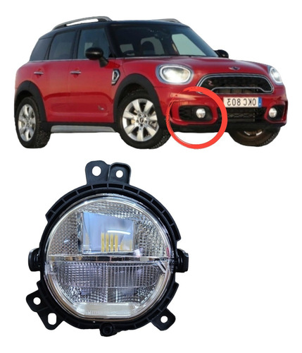 Farol Milha Led Mini Cooper Countryman F60 2016 2019 2021 Ld