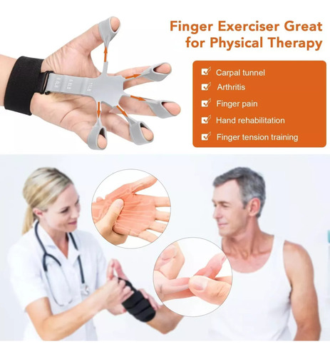 Extensor De Dedos, Rehabilitación, Fortalecimiento, Negro Y