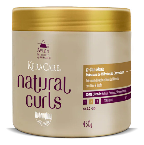 Avlon Keracare Shampo Detangling 240ml+curls D-tan Mask 450g