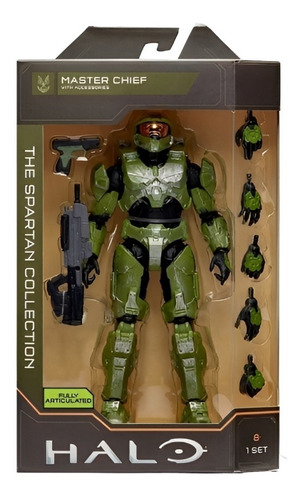 Figura de acción  Master Chief Spartan Collection HLW0018 de Jazwares Spartan Collection