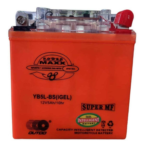 Bateria Moto Yb5l-bs Polleritas/gs2/ybr/fz Gel Pmaxx