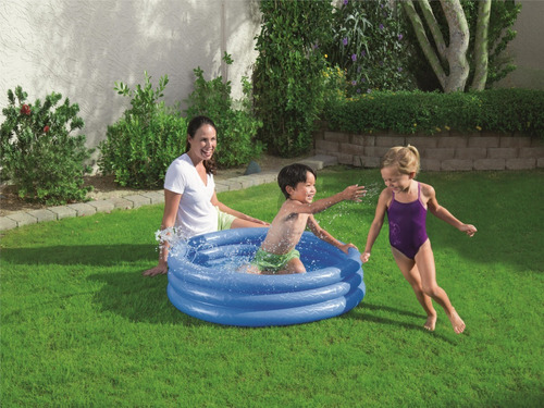 Imagen 3 de 6 de Pileta Inflable 3 Aros 102 X 25 Cm Bestway 51024 Educando