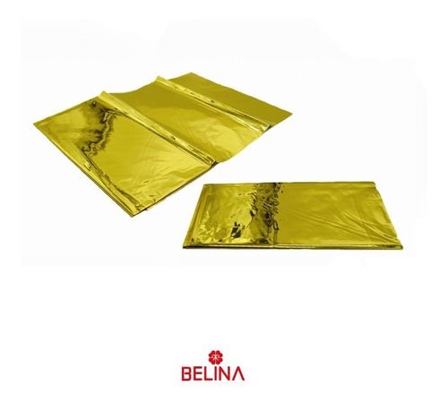 Mantel Plastico Metalizado Oro