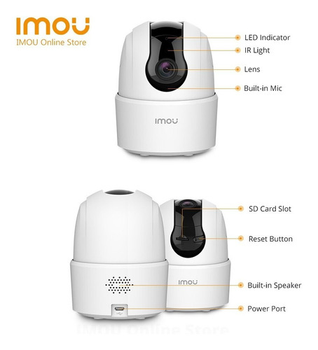 Imagen 2 de 2 de Camara Wifi Domo Movimiento Imou Ranger 2c 1080p Pt Audio