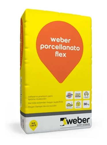 Pegamento Weber Porcellanato Flex X30kg