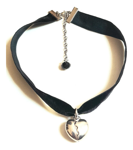 Choker De Terciopelo Y Plata