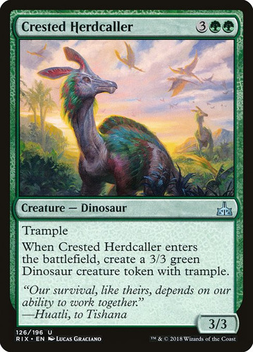 Carta Magic Crested Herdcaller X 4 Unidades Playset  Mtg