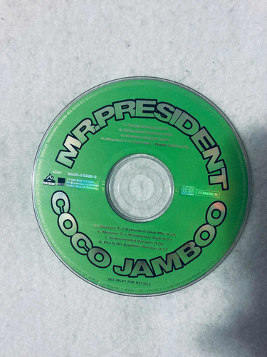Mr President Coco Jamboo Cd Edición Alemania 1996 Single (Usado)
