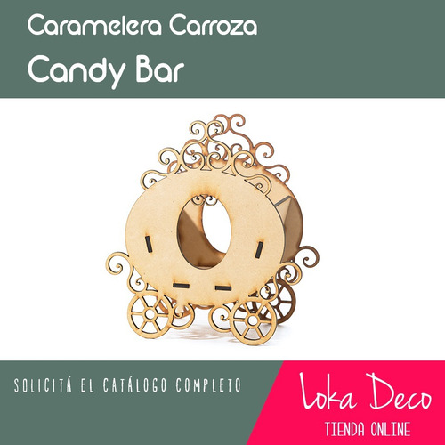 Candy Bar Carroza De Princesa - Fibrofácil - Oferta!