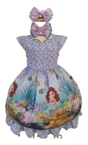 Roupa de Crochê Sereia para Bebê, Roupa Infantil para Menina Usado  31527064