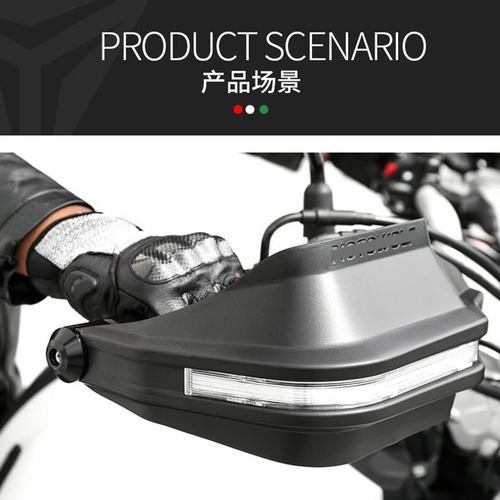 Imagen 3 de 10 de Cubrepuños Led Motocicleta Protectores Manos Cubre Manos