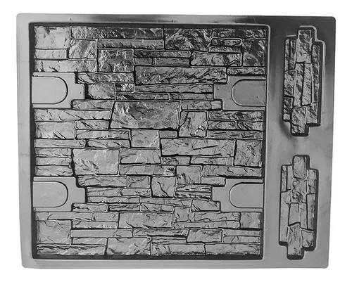 5 moldes de plástico ABS de 0.079 in para pared de yeso de hormigón,  baldosas de cemento de piedra, molde de losa de cemento de pared, moldes de  yeso