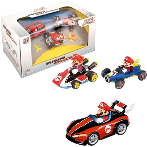 Autos Mario Kart Pack Por 3 Carrera Go 15813016