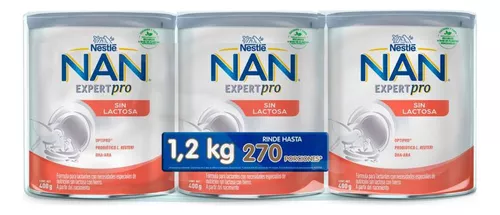 NAN® Sin Lactosa Fórmula Infantil Lata 400 g - Peque Ayuda