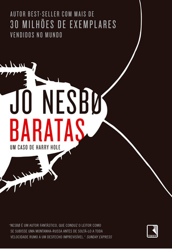 Baratas, de Nesbø, Jo. Série Harry Hole Editora Record Ltda., capa mole em português, 2016