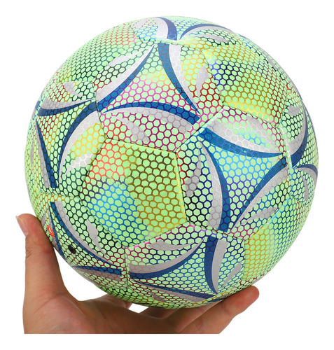 Balón De Fútbol Brillante, Tamaño 5, Bolas Luminosas Resiste