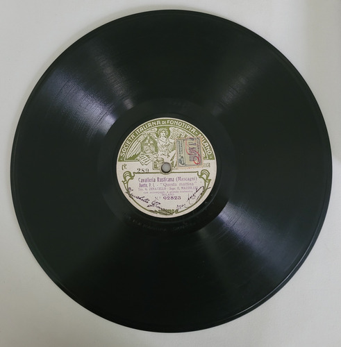Mazzoleni Cavalleria Rusticana Disco Pasta Fonotipia 92823 (Usado)