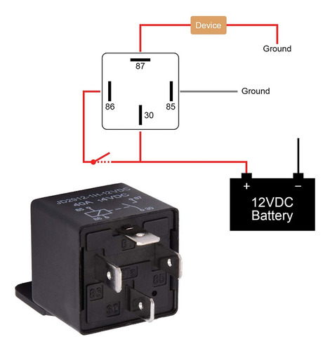 Kit De Relés De 4 Pines, 12 V, 40 A, 2 Paquetes De Relés, Mo