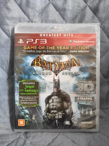 Batman Arkham Asylum Collector's Edition Ps3 - Lacrado - Br - Desconto no  Preço