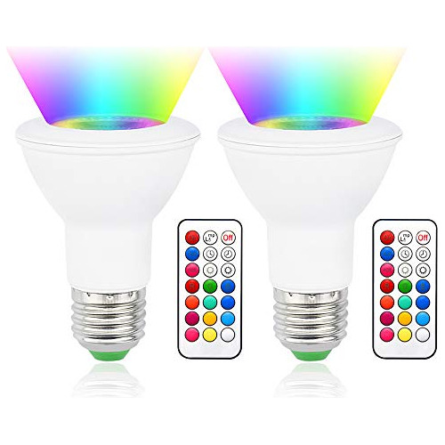 Foco Led Par20 Rgb De 10w Regulable, Base Mediana E26, ...