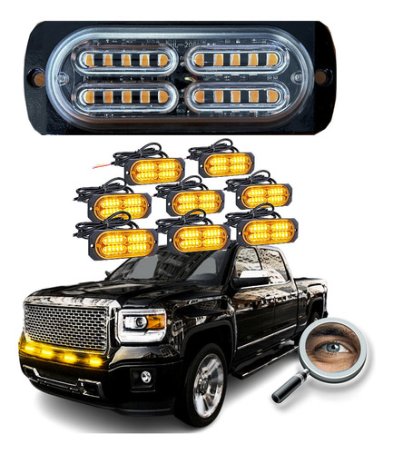 Luces Led Ambar Parilla / Ranger Frontier Hilux Tuningchrome