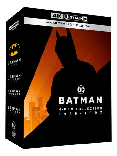 Colección Batman 4-film (michael Keaton) Bluray 4k Uhd 25gb