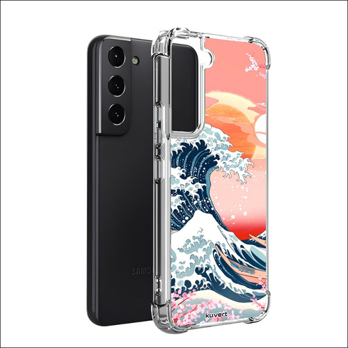Funda La Gran Ola Rosa Para Samsung Galaxy Varios Antigolpes