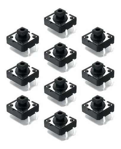 5 X Push Button Boton Pulsador Switch Touch 12x12x7.3