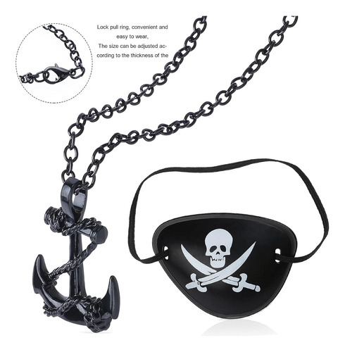 Yewong Juego De Accesorios De Disfraz De Pirata, Kit De Acce
