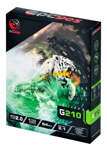 Imagem 7 de 7 de Placa De Vídeo Nvidia Pcyes Gt210 1gb 64bits Hdmi Dvi Vga
