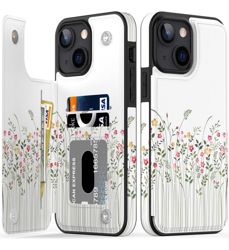 Funda Bemal Para iPhone 13-lindas Flores Pequeñas