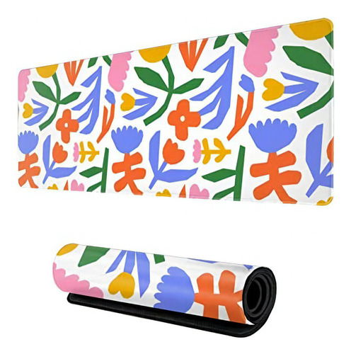 Mouse Pad Con Diseño Floral Abstracto De Flores C